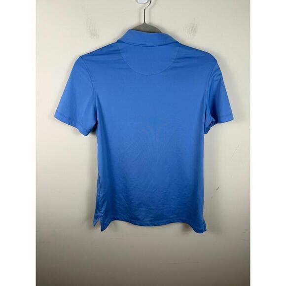 Magnolia Lane Tech Polo Shirt Masters Golf Performance Preppy Blue Women Small - Picture 3 of 5